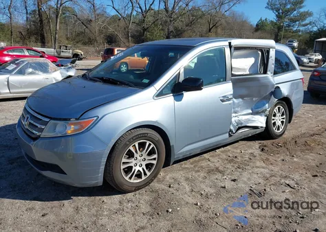 2012 Honda Odyssey Ex-L из США, поврежденный, VIN 5FNRL5H66CB096260